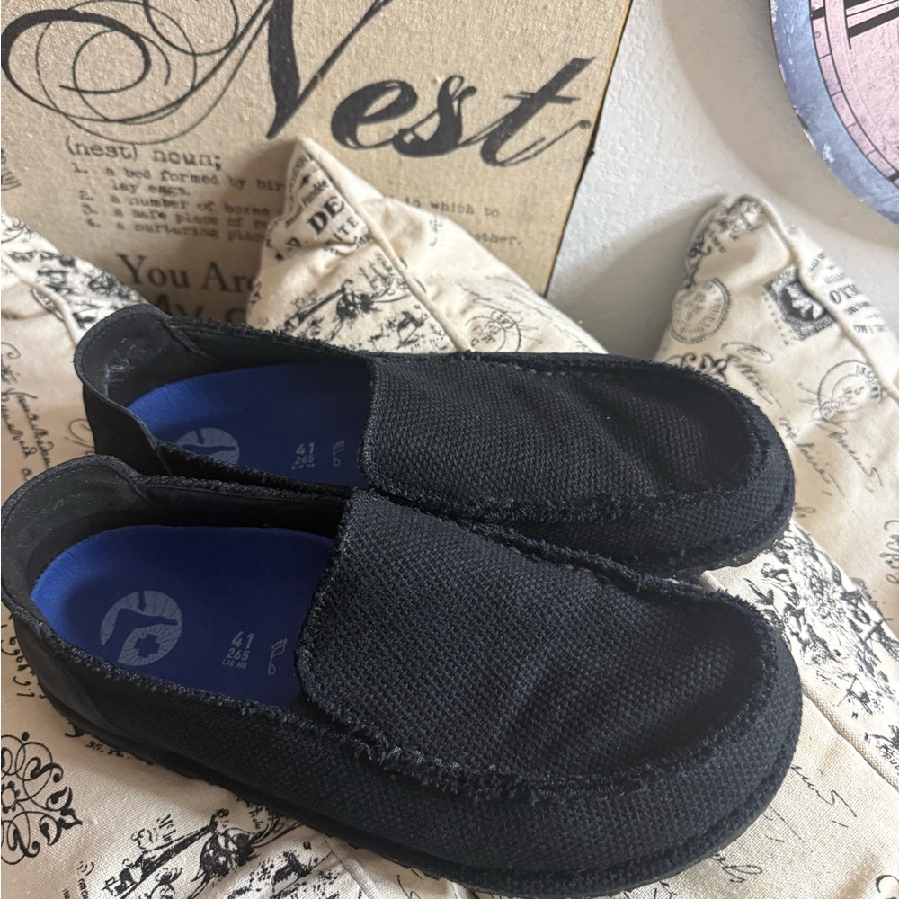 Birkenstock Men's Black Slip-On Loafers